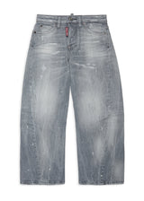 Jeans relaxed fit con cuciture ruotate per ragazza