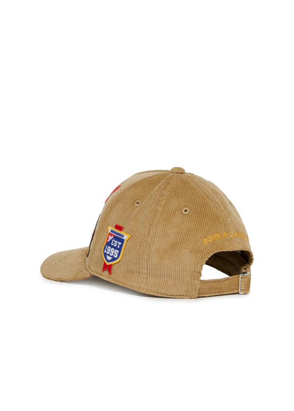 Cappello da baseball con patch e logo ricamato per bambini