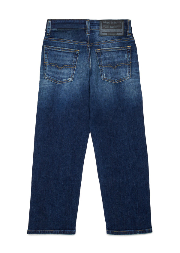 Jeans a vestibilità comoda con doppio bottone per ragazzo