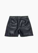 Short effetto spalmato con logo in rilievo per ragazza