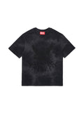 T-shirt con grafica aquila e strass per ragazzo
