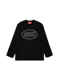 T-shirt a maniche lunghe con logo ovale per ragazzo