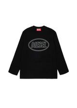 T-shirt a maniche lunghe con logo ovale per ragazzo