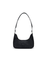 Borsa a spalla in nylon con logo in rilievo per bambina