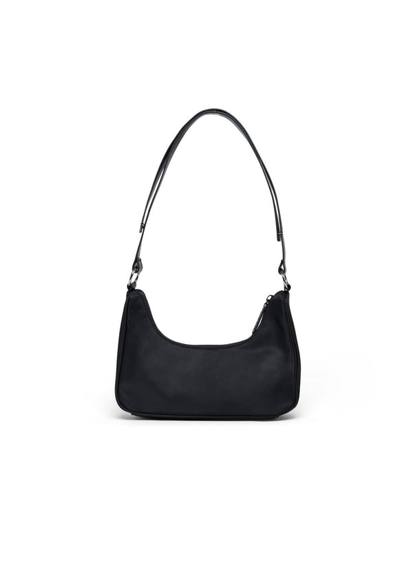 Borsa a spalla in nylon con logo in rilievo per bambina