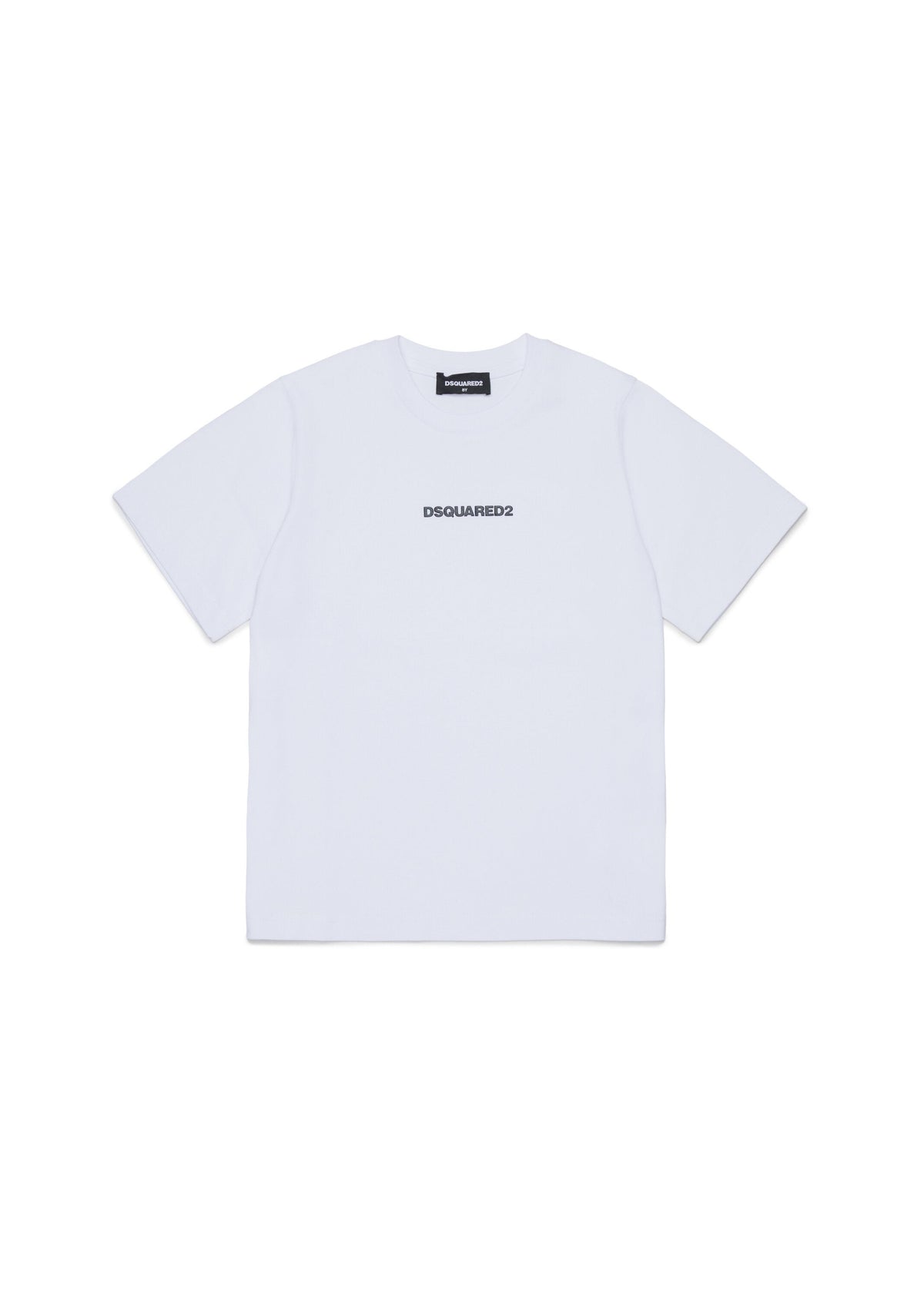 T-shirt girocollo con piccolo logo stampato per ragazzi
