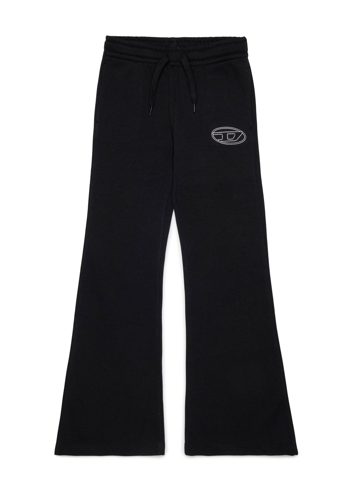 Pantaloni in felpa svasati con coulisse per ragazza