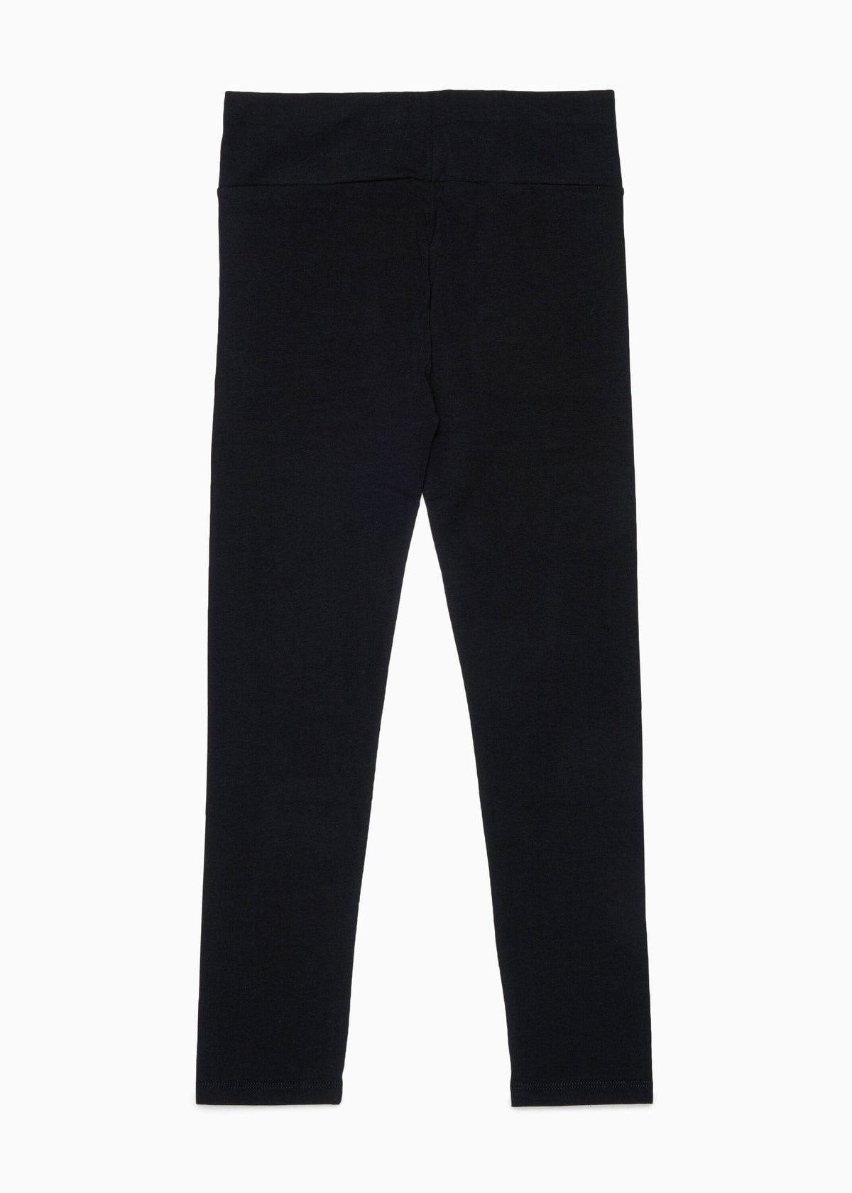 Leggings con logo in vita per ragazza - Nero