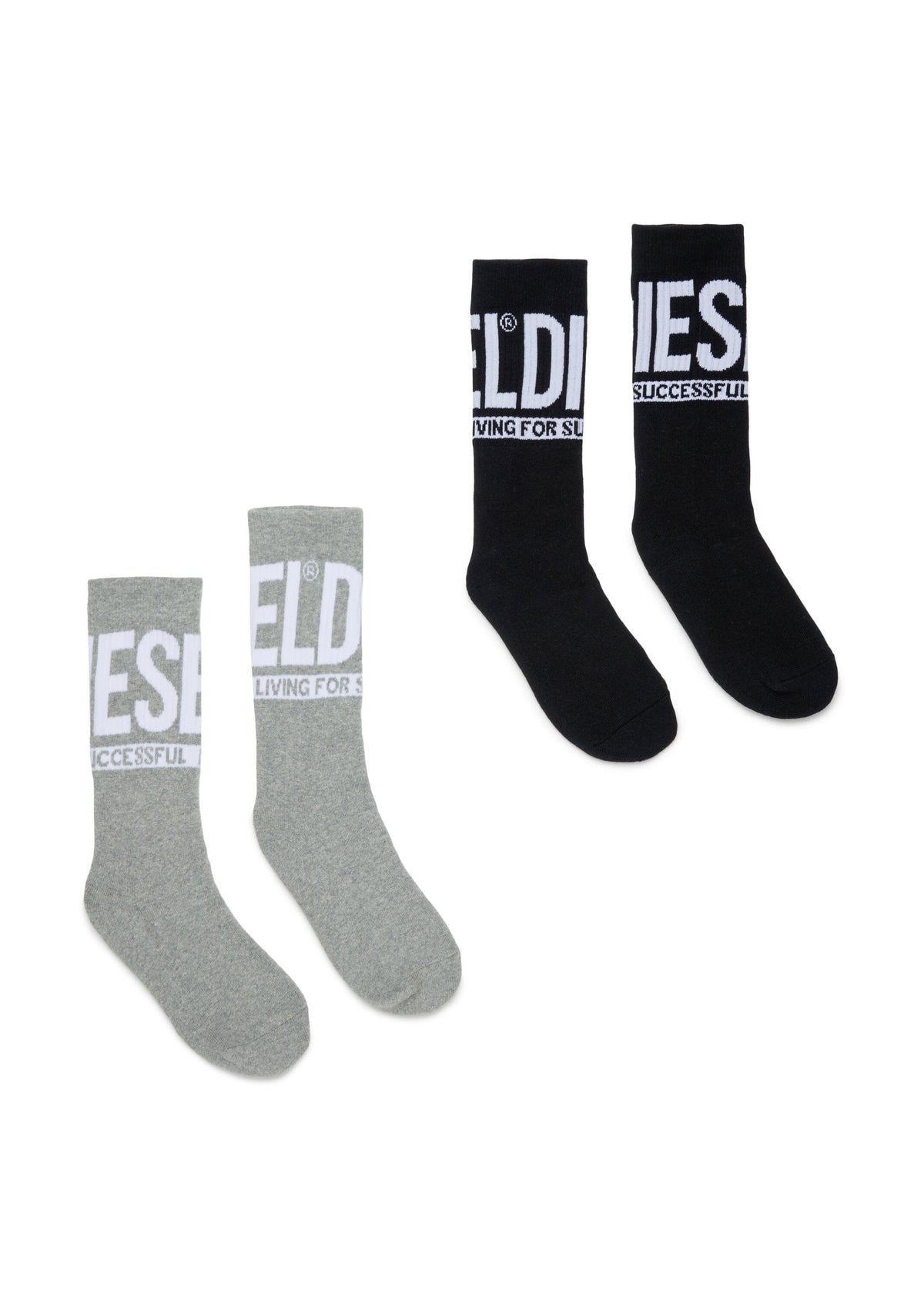 Set di due paia di calzini con logo jacquard per bambino