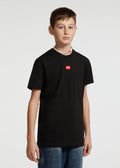 T-shirt regular fit con patch logo per ragazzo