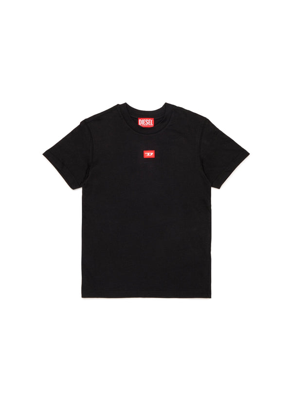 T-shirt regular fit con patch logo per ragazzo
