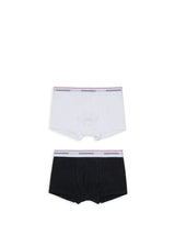Set di due boxer con elastico logato per ragazzo