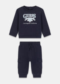 Set felpa e pantaloni con logo stampato