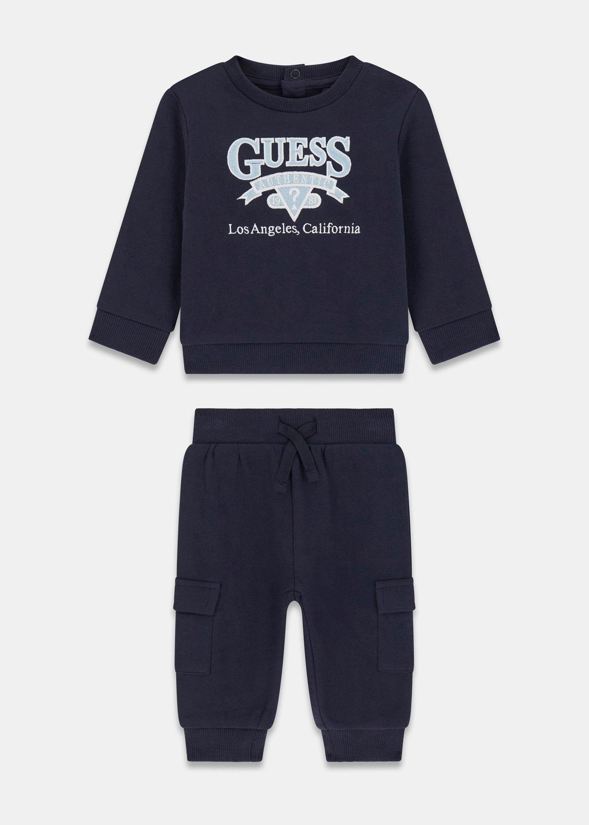Set felpa e pantaloni con logo stampato