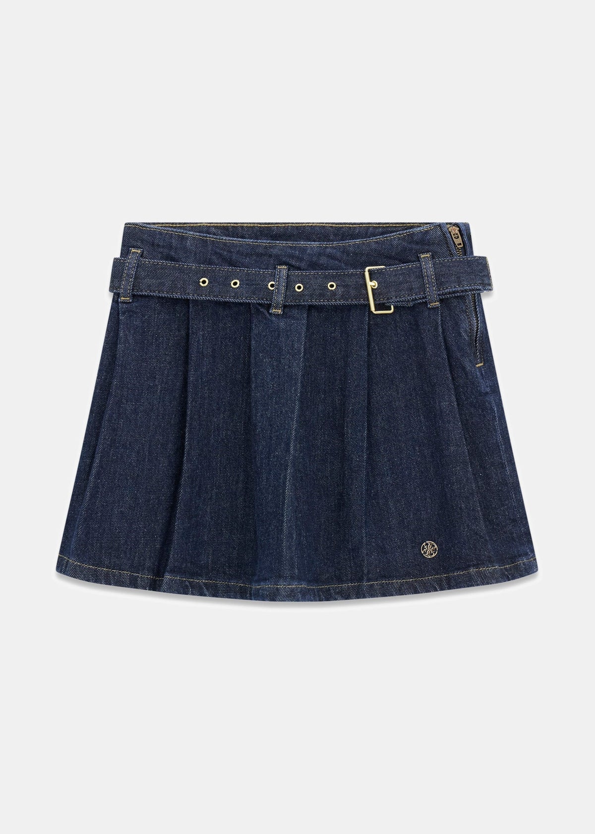 Mini gonna di Jeans plissettata