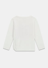 T-shirt con logo glitter