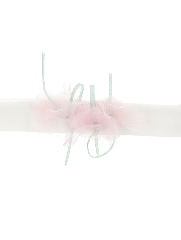 Fascia con fiore tulle