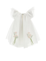 Abito Tulle con Fiori