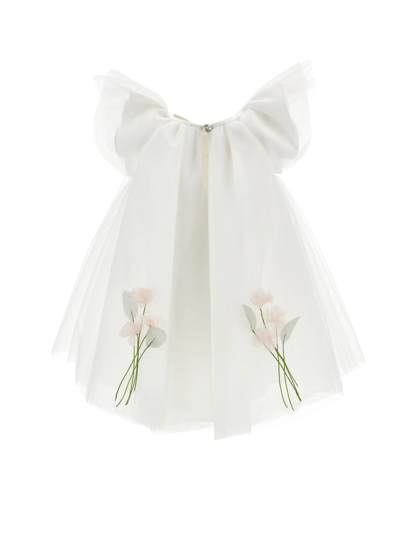 Abito Tulle con Fiori