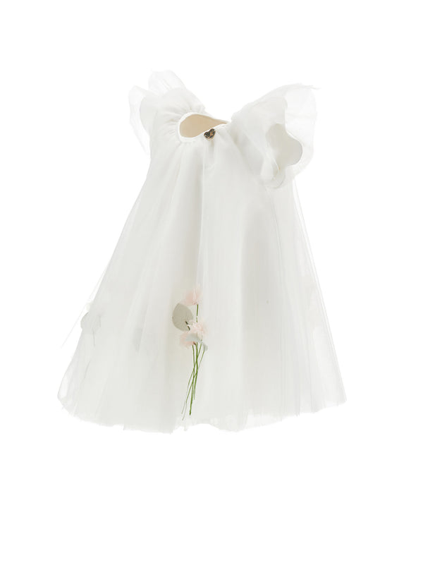 Abito Tulle con Fiori
