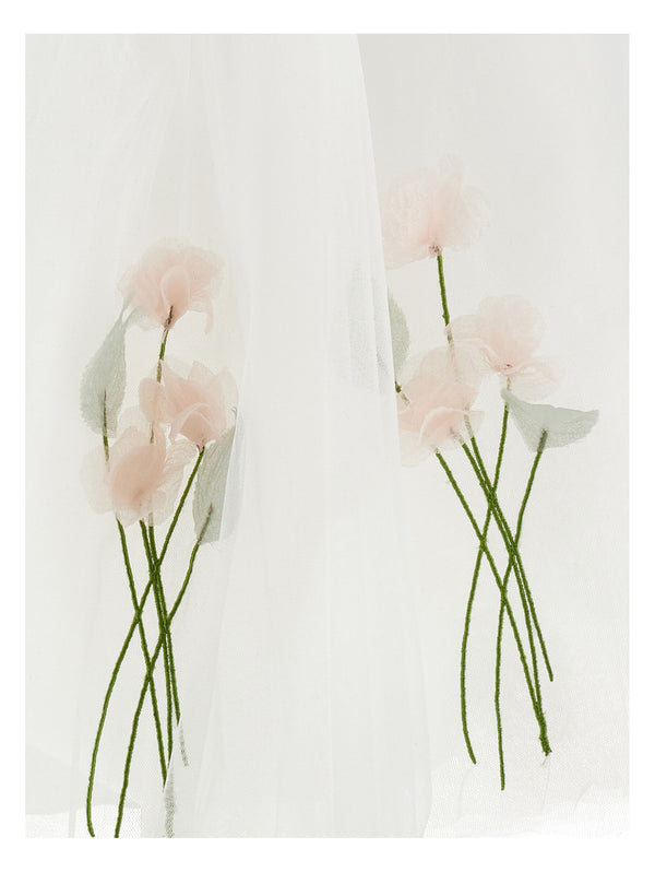 Abito Tulle con Fiori