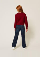 Maglia a righe con bottoni