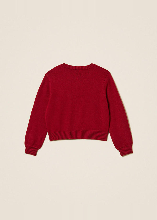 Maglia a righe con bottoni