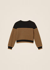 Maglia a righe con bottoni