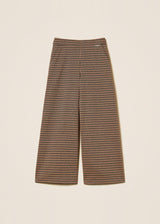 Pantaloni a palazzo in pied-de-poule
