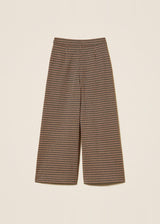 Pantaloni a palazzo in pied-de-poule