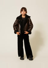 T-shirt in tulle con arricciatura