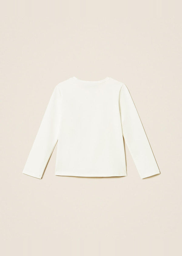 T-shirt regular baby con ricamo logo