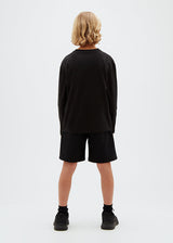 T-shirt a maniche lunghe con logo bambino