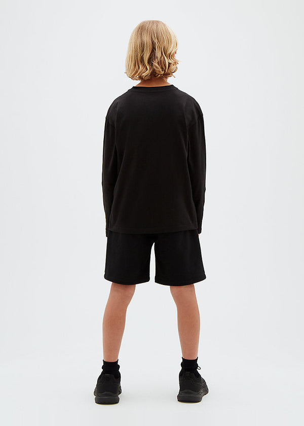 T-shirt a maniche lunghe con logo bambino