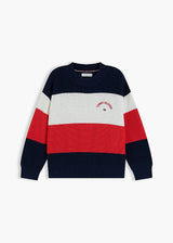 Pullover a righe color block