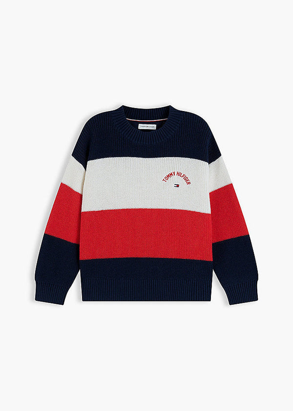 Pullover a righe color block