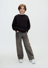 Maglione bambino in maglia con logo