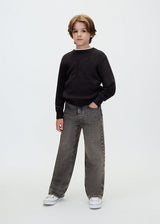 Maglione bambino in maglia con logo