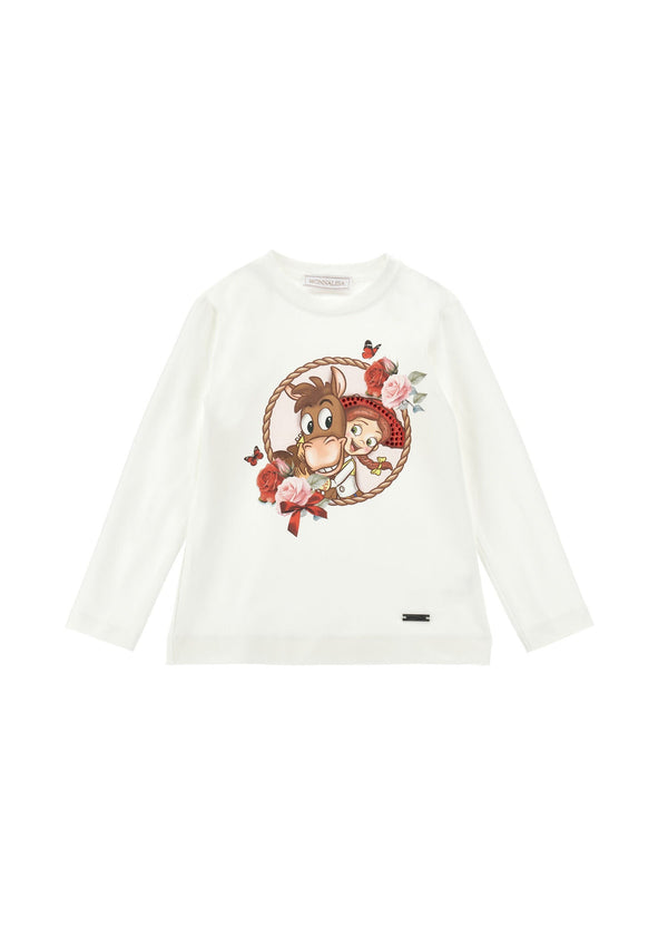 T-shirt Toy Story con Fiori e Paillettes