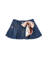 Minigonna Selleria Denim Fiocco