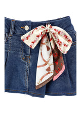 Minigonna Selleria Denim Fiocco