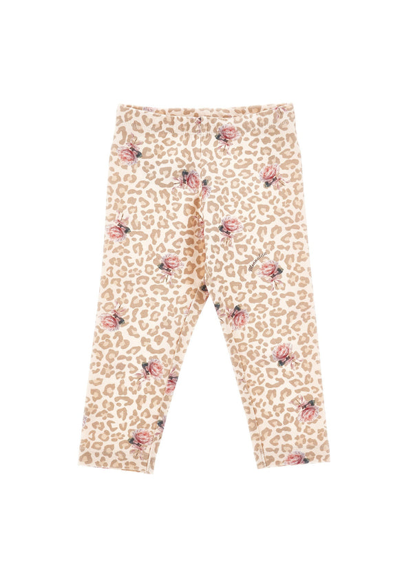 Completo cuore leopardato Monnalisa