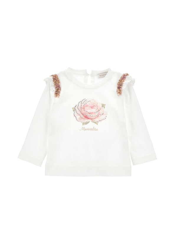 T-shirt Monnalisa con fiore