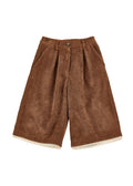 Pantaloni Velluto con Merletto