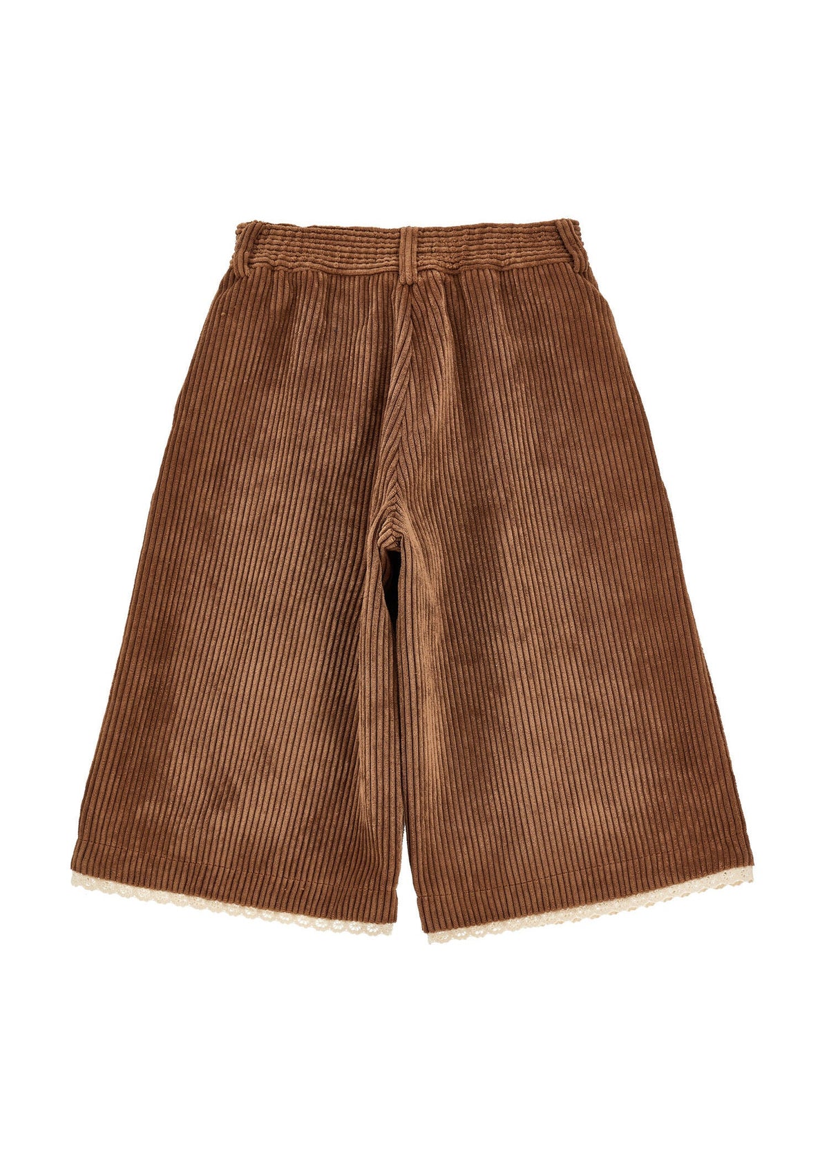 Pantaloni Velluto con Merletto