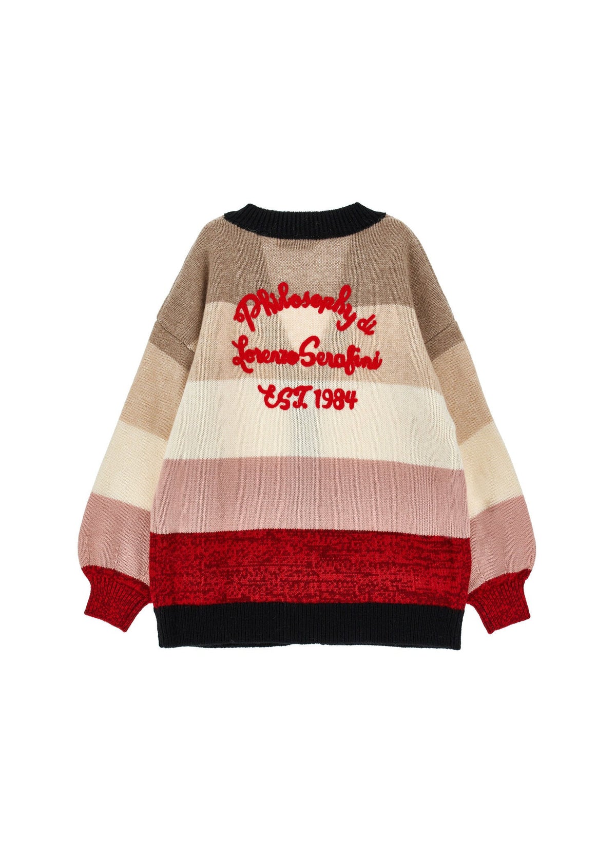 Cardigan color block in maglia