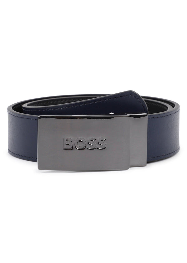 BOSS Kids Cintura reversibile in pelle - Nero