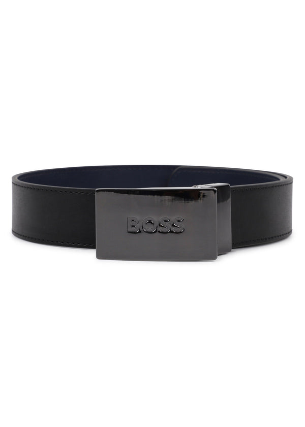 BOSS Kids Cintura reversibile in pelle - Nero
