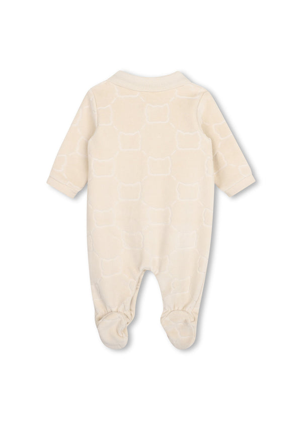BOSS Kids Set pigiama in velour e cappellino - Nuovo beige