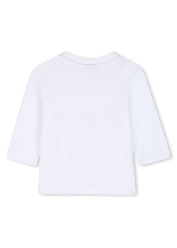 BOSS Kids Set cardigan, pantaloni e maglia in cotone biologico - Biscotto